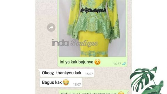 Testimoni-Dress Hijau Indabutik Kak-Novi-dari-Surabaya